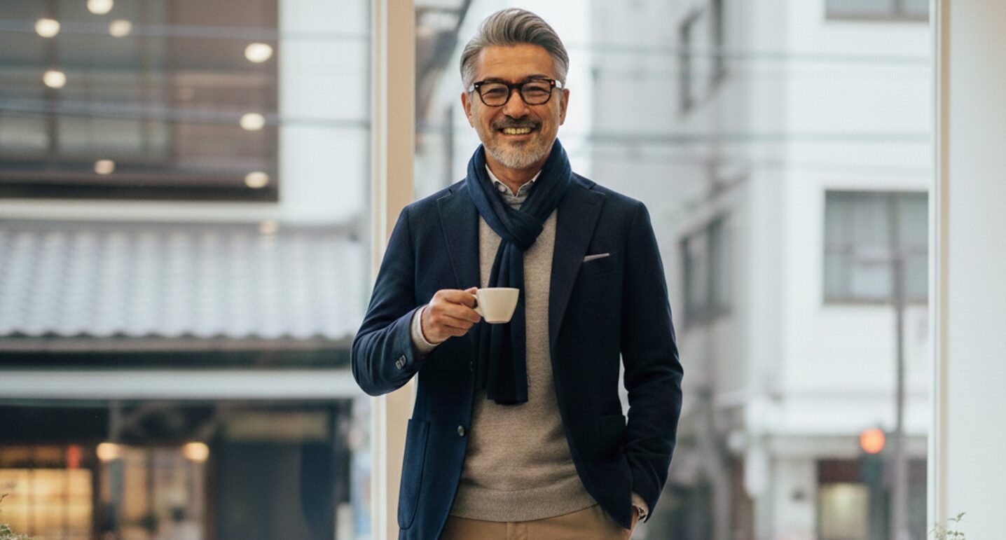 60代ファッション：太め体型を「貫禄」に変える大人の着こなし術